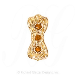 GS435 CIT - 14 Karat Gold Citrine Slide 